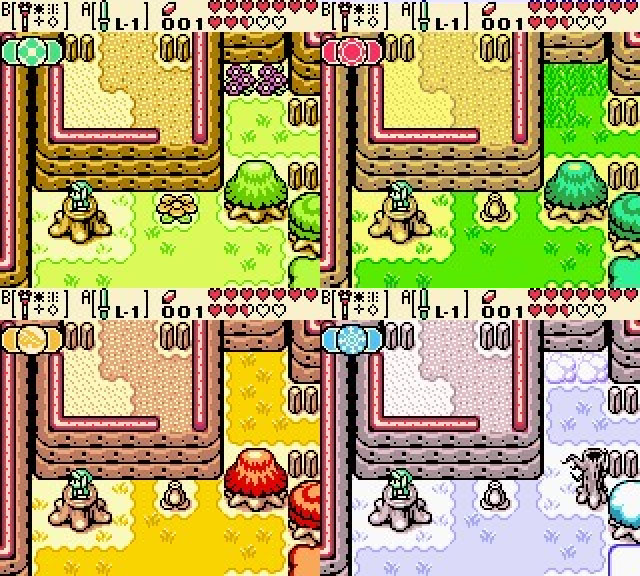 All four seasons of Holodrum in The Legend of Zelda: Oracle of Seasons