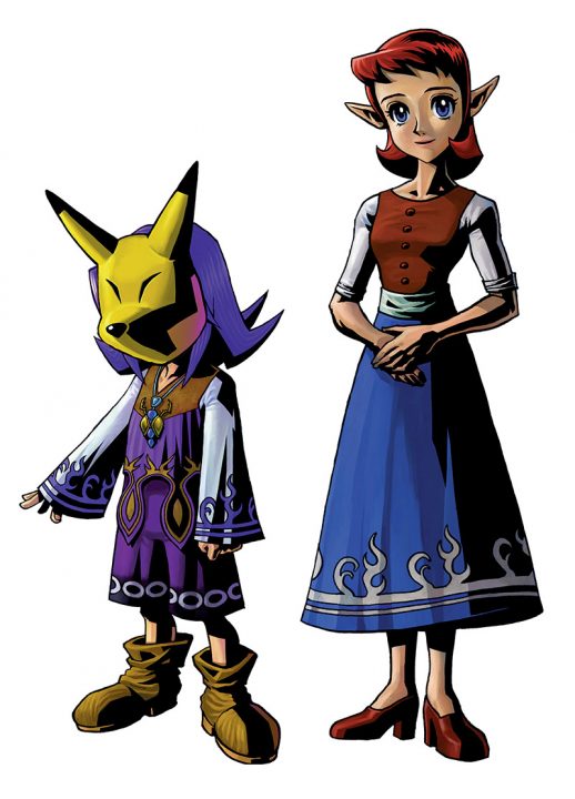 Kafei and Anju Artwork from The Legend of Zelda: Majora's Mask.