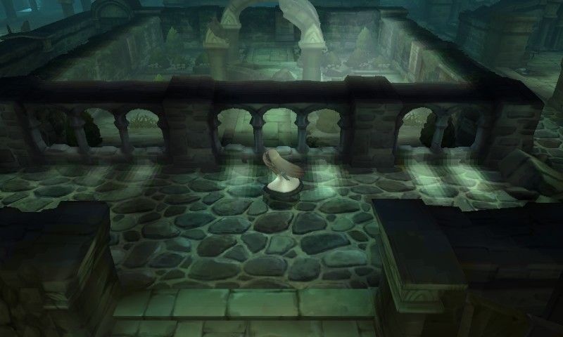 Screenshot From Bravely Default For The Nintendo 3DS Featuring The Party Running Through A Dungeon