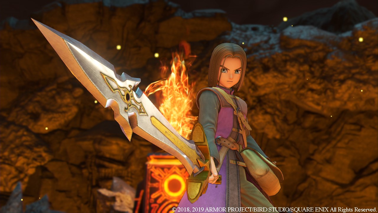 Screenshot From Dragon Quest XI S Featuring The Hero And The Blade Of Light