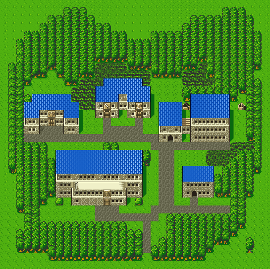 Final Fantasy IV Art Silvera Map