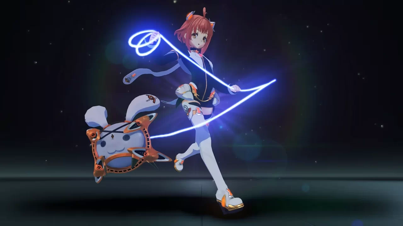A screenshot of MOMO from below in Xenoblade Chronicles 2