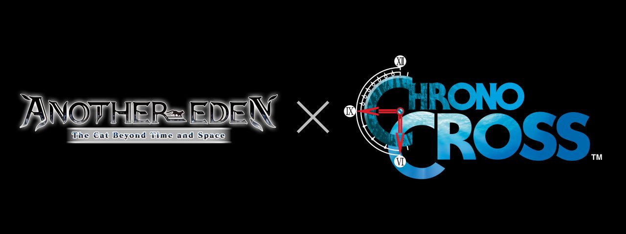 Another Eden The Cat Beyond Time and Space Logo 003 Crossover on Black