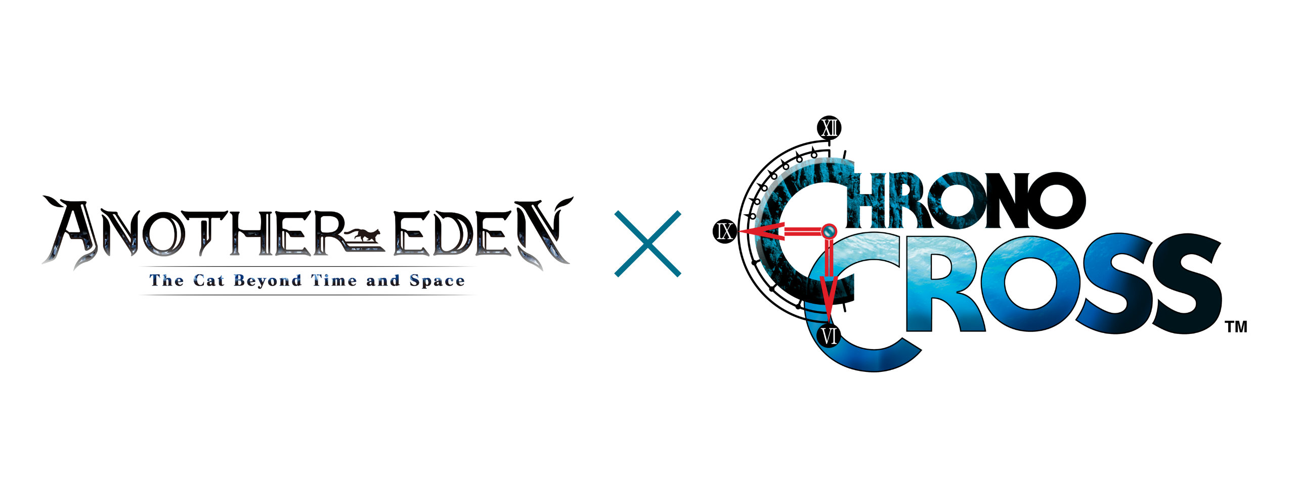 Another Eden The Cat Beyond Time and Space Logo 004 Crossover on White