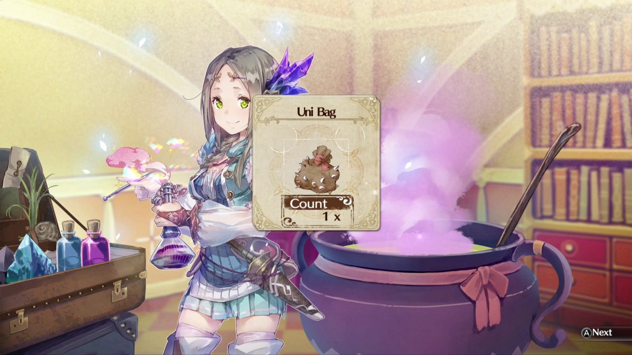 Crafting results: Firis made a Uni Bag!