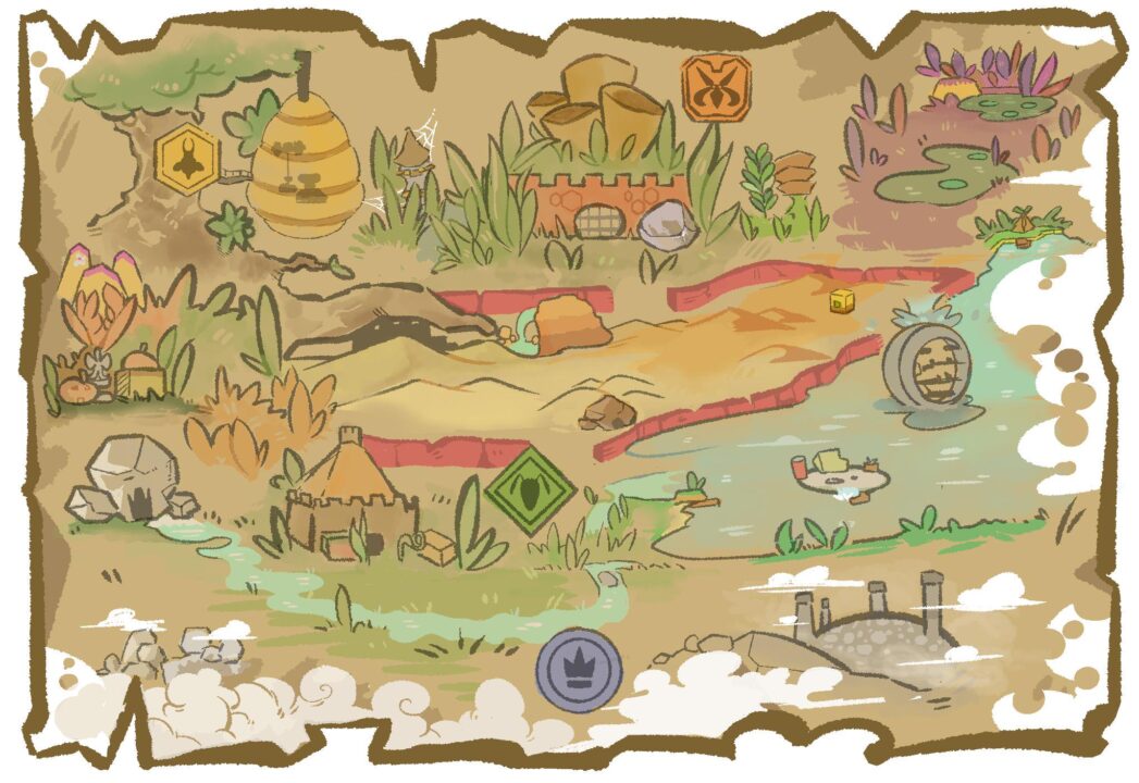 Bug Fables The Everlasting Sapling Art Map
