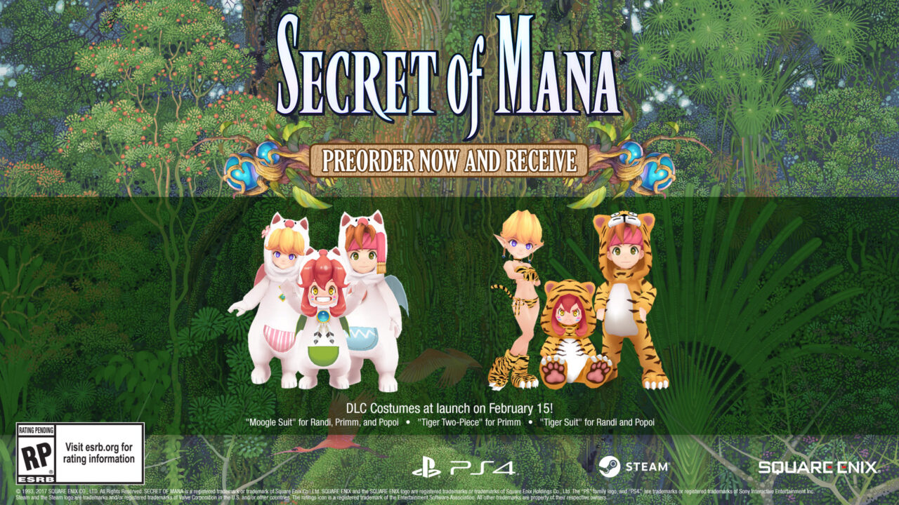 Secret of Mana 2018 Cover Art Bonuses