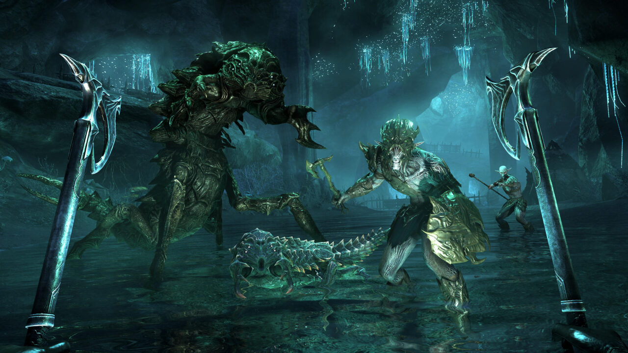 The Elder Scrolls Online Greymoor Screenshot Chillwind Depths Chorrus and Falmer
