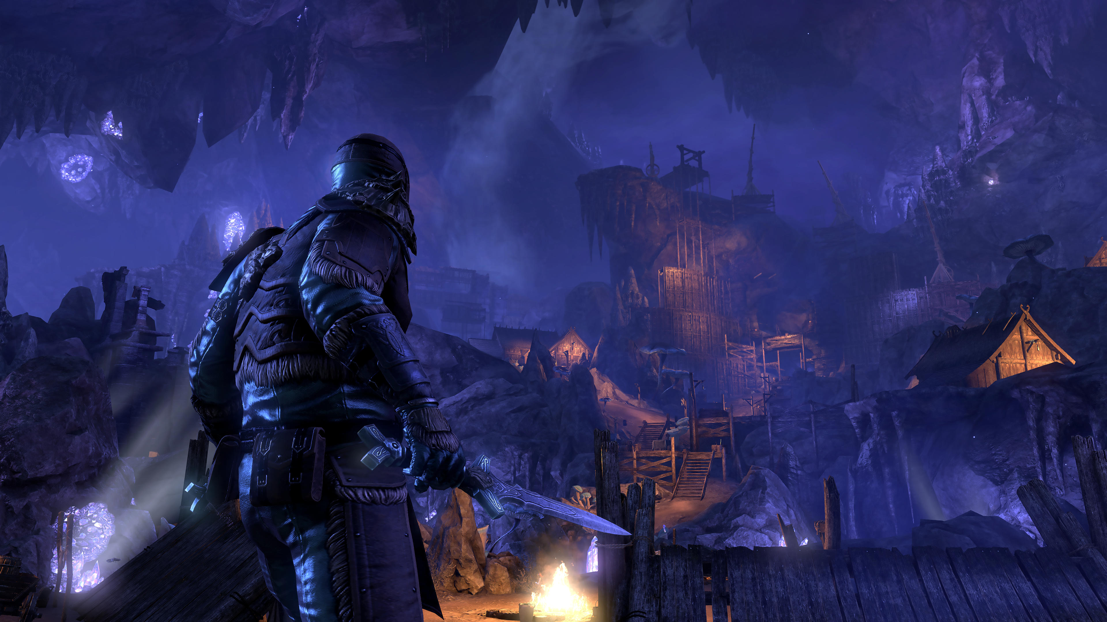 The Elder Scrolls Online Greymoor Screenshot Lightless Hollow Dusktown