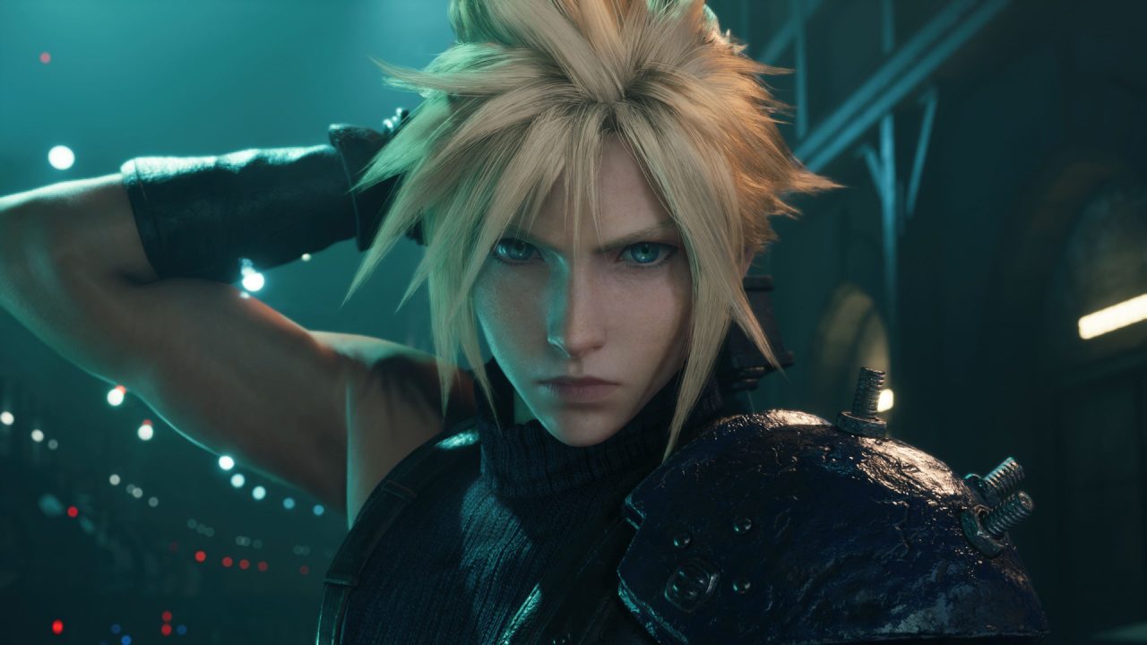 Final Fantasy VII Remake Screenshot of Cloud readying his sword