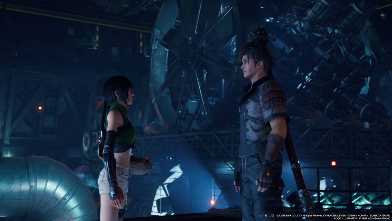 Final Fantasy VII Remake Yuffie and Sonon Conversation in Underground Storage