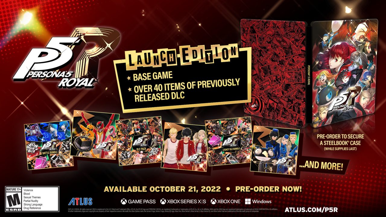 Persona 5 Royal Cover Art Launch Edition Xbox and Windows