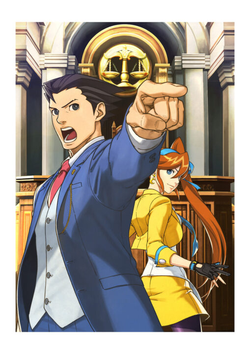 Phoenix Wright Ace Attorney Dual Destinies Key Art