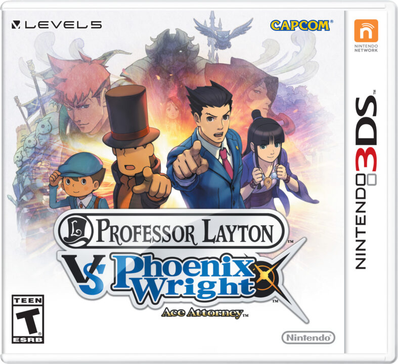 Professor Layton vs Phoenix Wright Ace Attorney Cover Art US