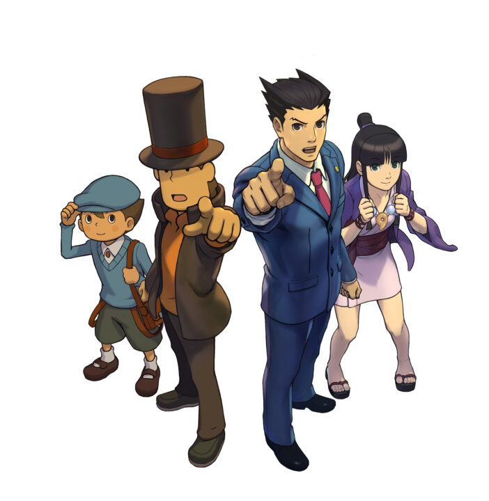 Professor Layton vs Phoenix Wright Ace Attorney art 008