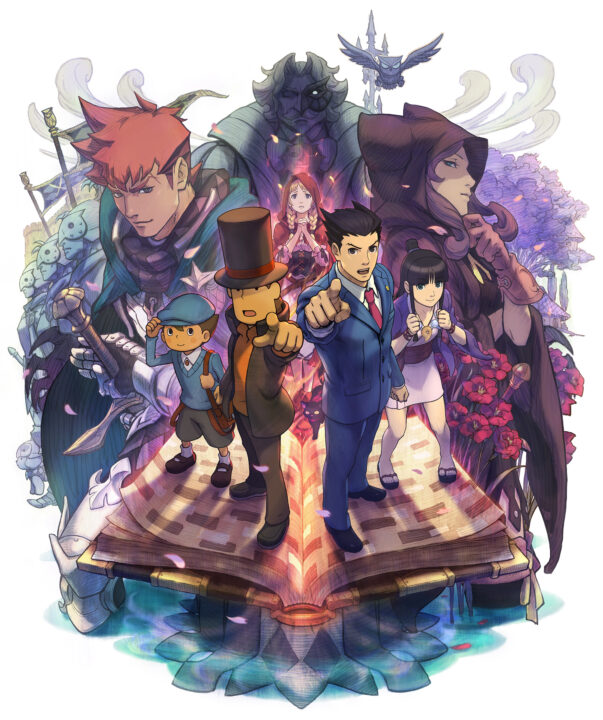 Professor Layton vs Phoenix Wright Ace Attorney art 009