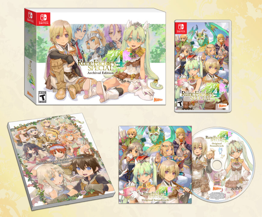 Rune Factory 4 Special Cover Art US Archival Edition Contents