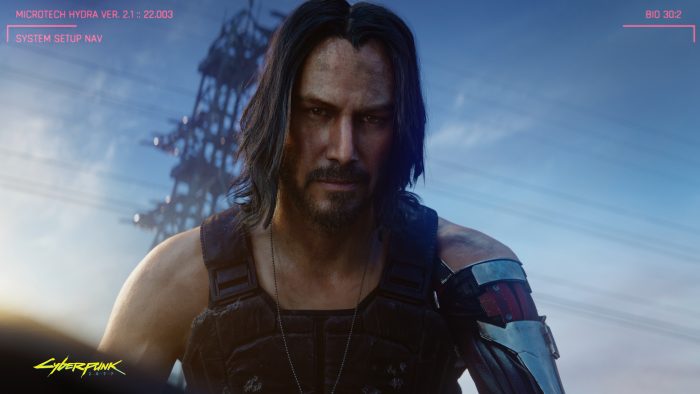 Screenshot Of Keanu Reeves Being Breathtaking In Cyberpunk 2077
