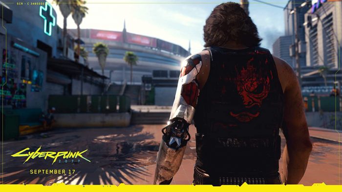 Cyberpunk 2077 skyline
