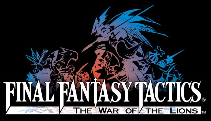 Final Fantasy Tactics The War of the Lions Logo on Black