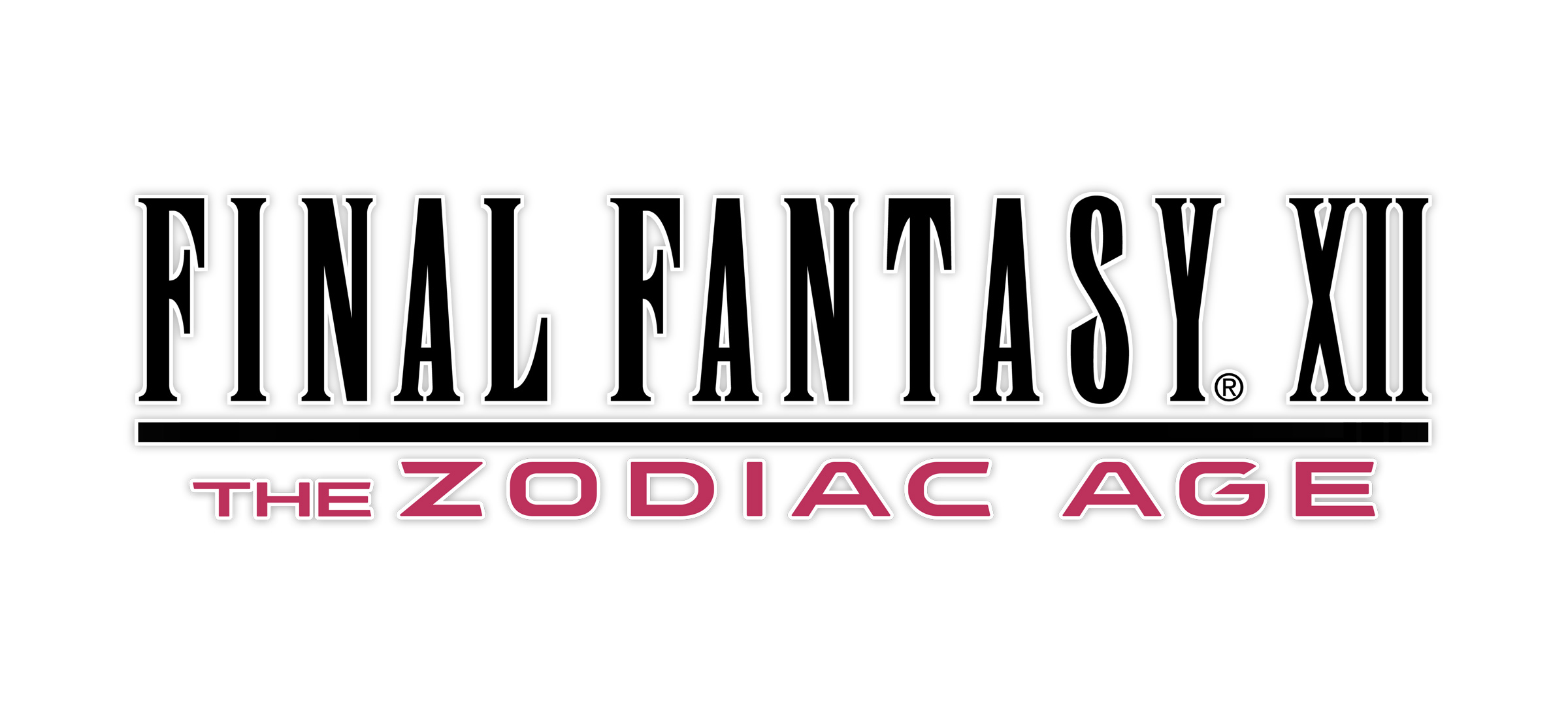 Final Fantasy XII The Zodiac Age Logo on White