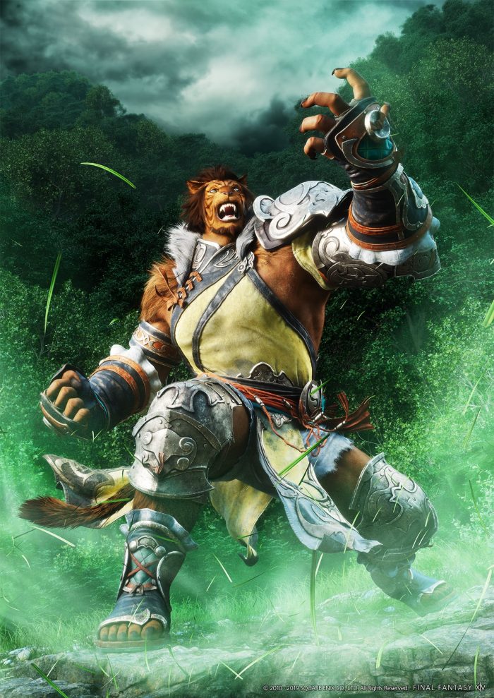 Final Fantasy XIV Shadowbringers Artwork 057 Hrothgar in Forest