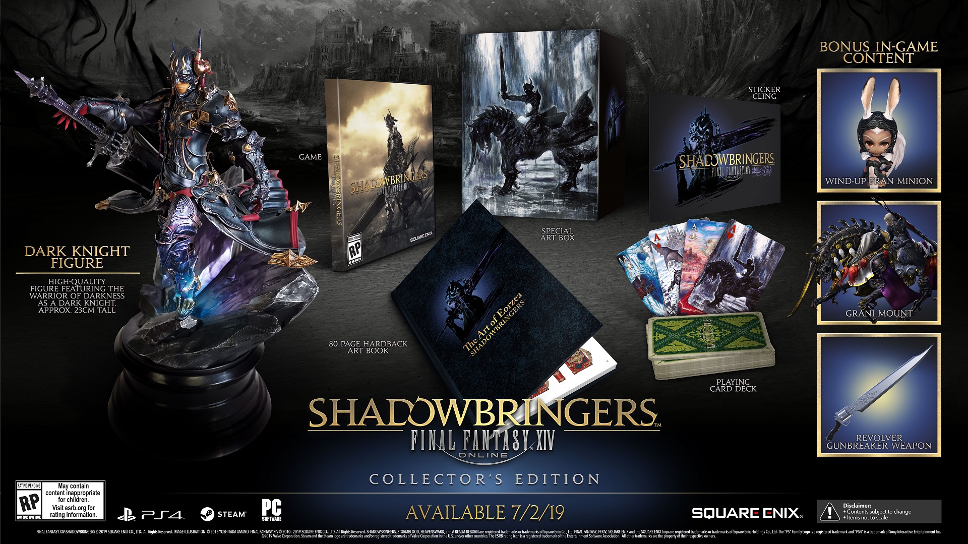 Final Fantasy XIV Shadowbringers Cover Art Collectors Edition