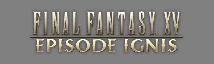 Final Fantasy XV Logo Episode Ignis on Gray