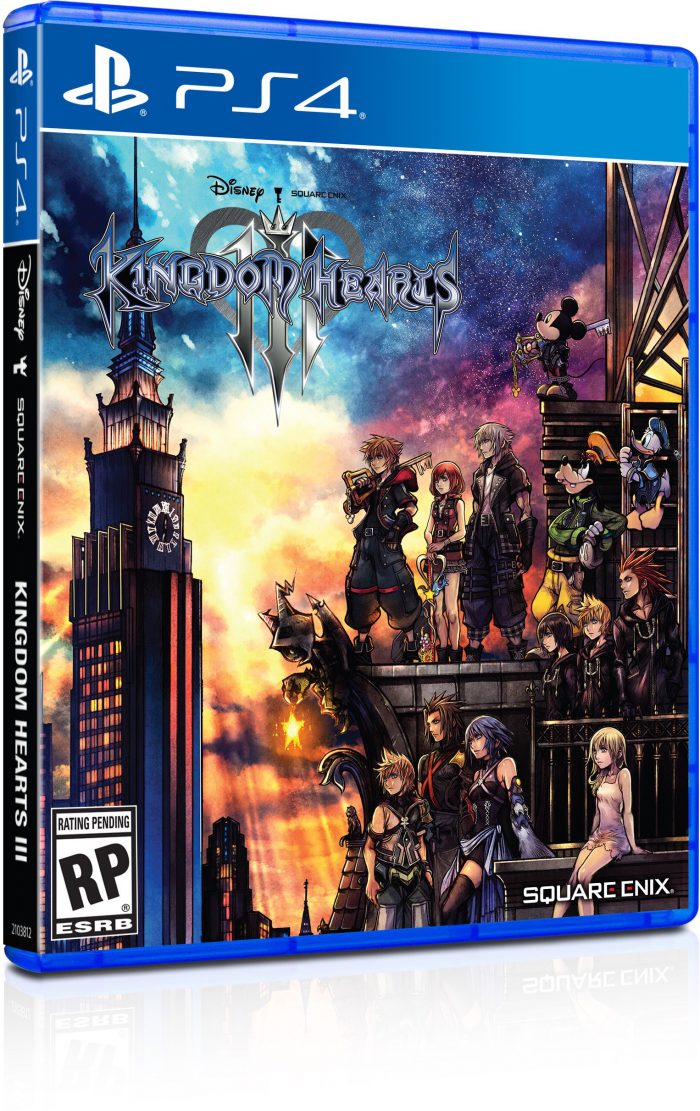 Kingdom Hearts III Cover Art PS4 Angle