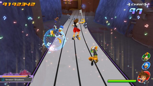 Screenshot From Kingdom Hearts Melody Of Memory Showing Normal Gameplay