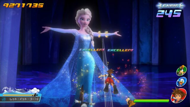 Screenshot From Kingdom Hearts Melody Of Memory Featuring Elsa From Frozen