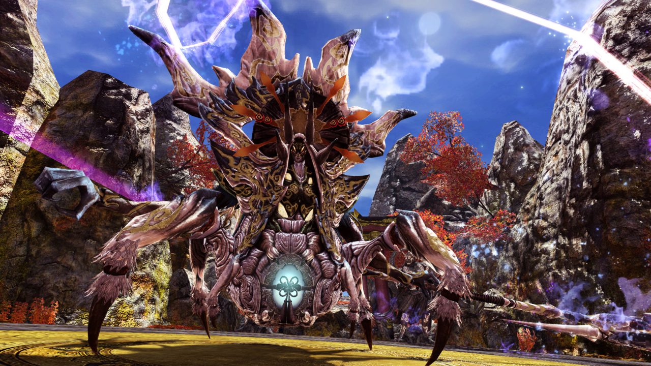 A huge monster attacks in Phantasy Star Online 2 Episode 6