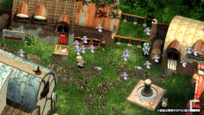Star Ocean: The Second Story overview view of a lush rustic town