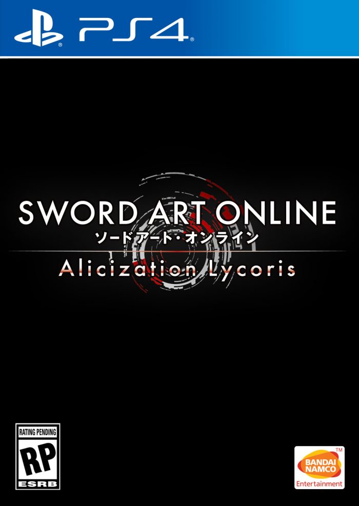 Sword Art Online Alicization Lycoris Cover Art US PS4 Preliminary