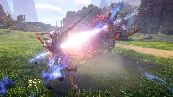 Engaging in battle in Tales of Arise