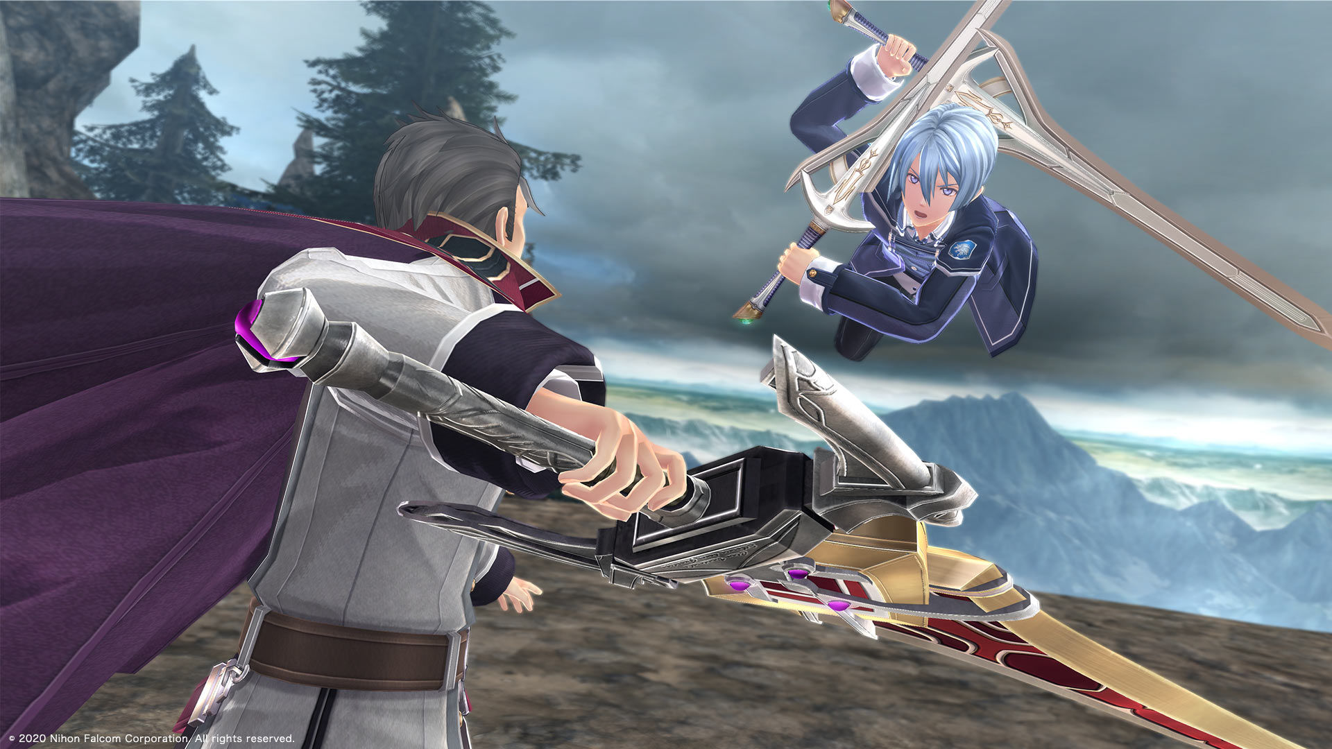 Screenshot of swordfighting in The Legend of Heroes: Trails into Reverie