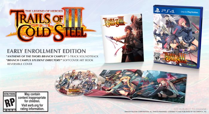 The Legend of Heroes Trails of Cold Steel III Cover Art US Early Enrollment Edition