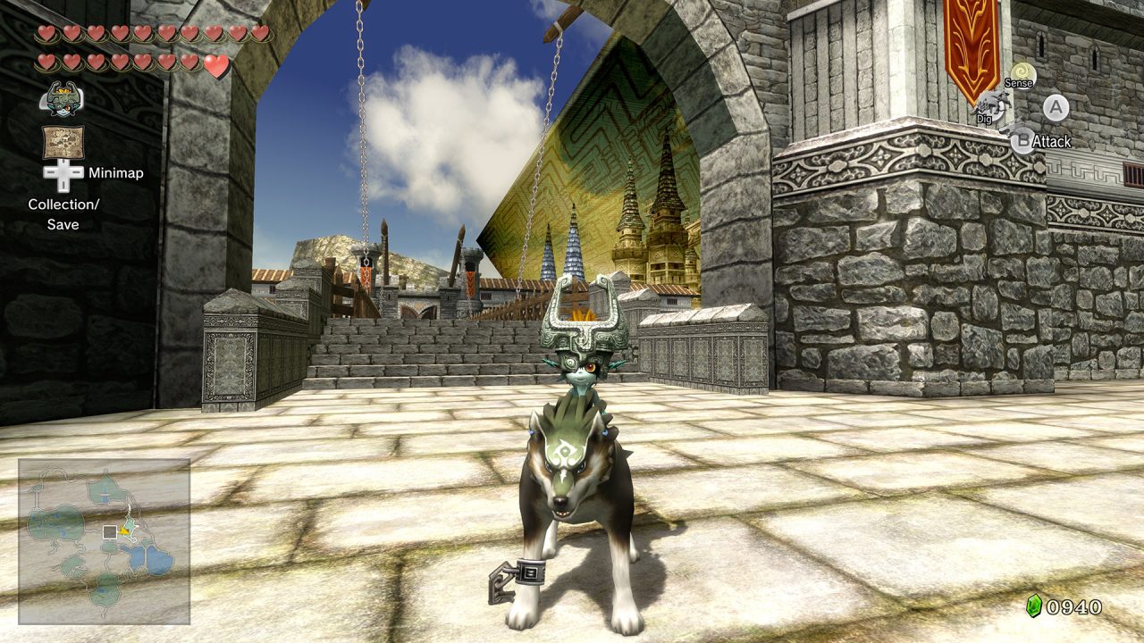 Screenshot From The Legend of Zelda Twilight Princess HD Featuring Wolf Link On The Wii U