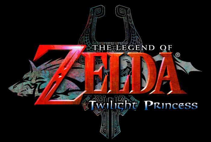 The Legend of Zelda Twilight Princess Logo on Black