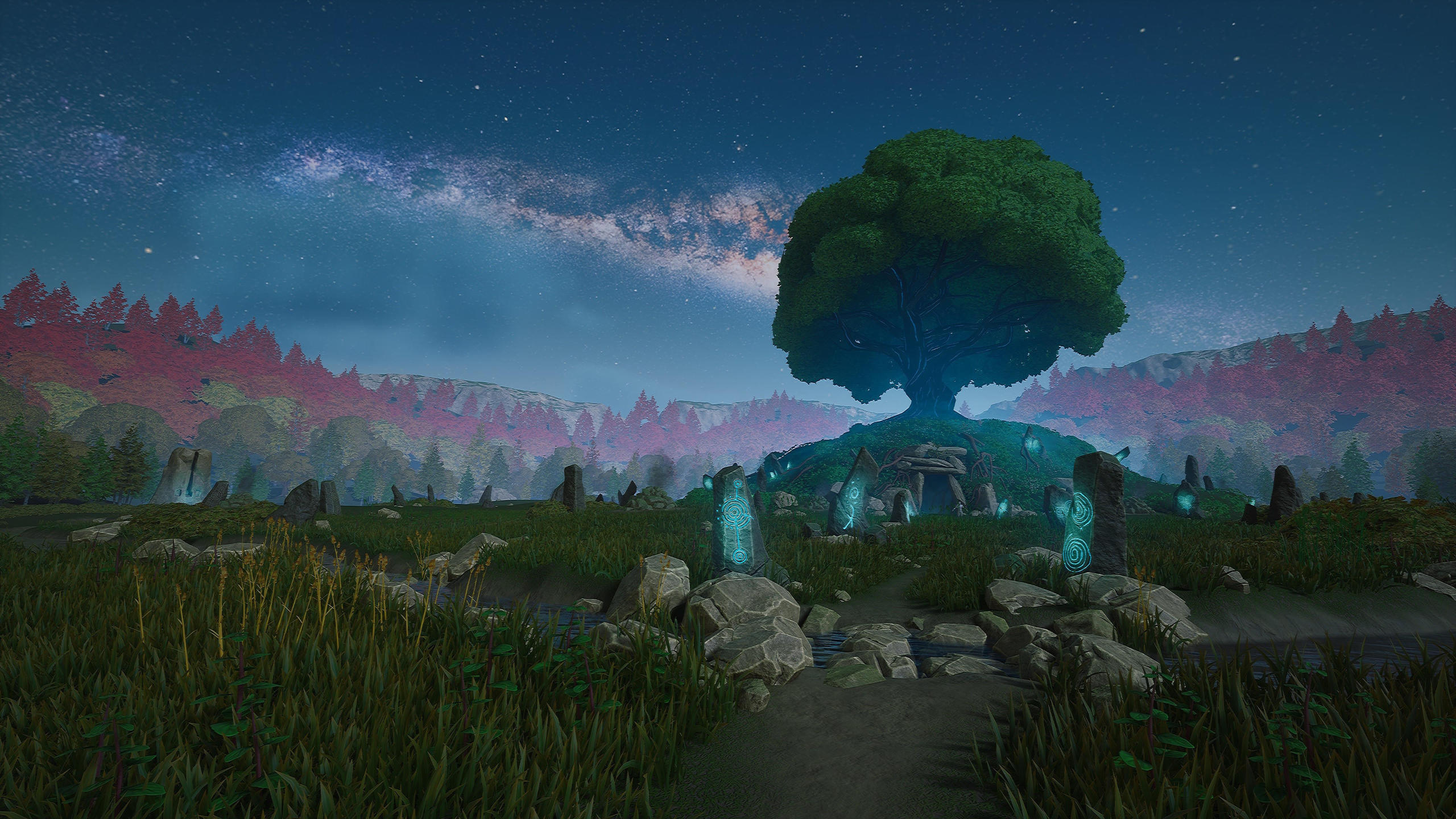 An overview of a mystic tree in The Waylanders