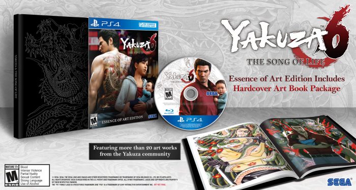 Yakuza 6 The Song of Life Cover Art US Essence of Art Edition