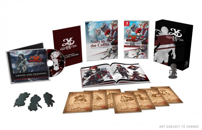 Ys IX Monstrum Nox Cover Art US Limited Edition 04