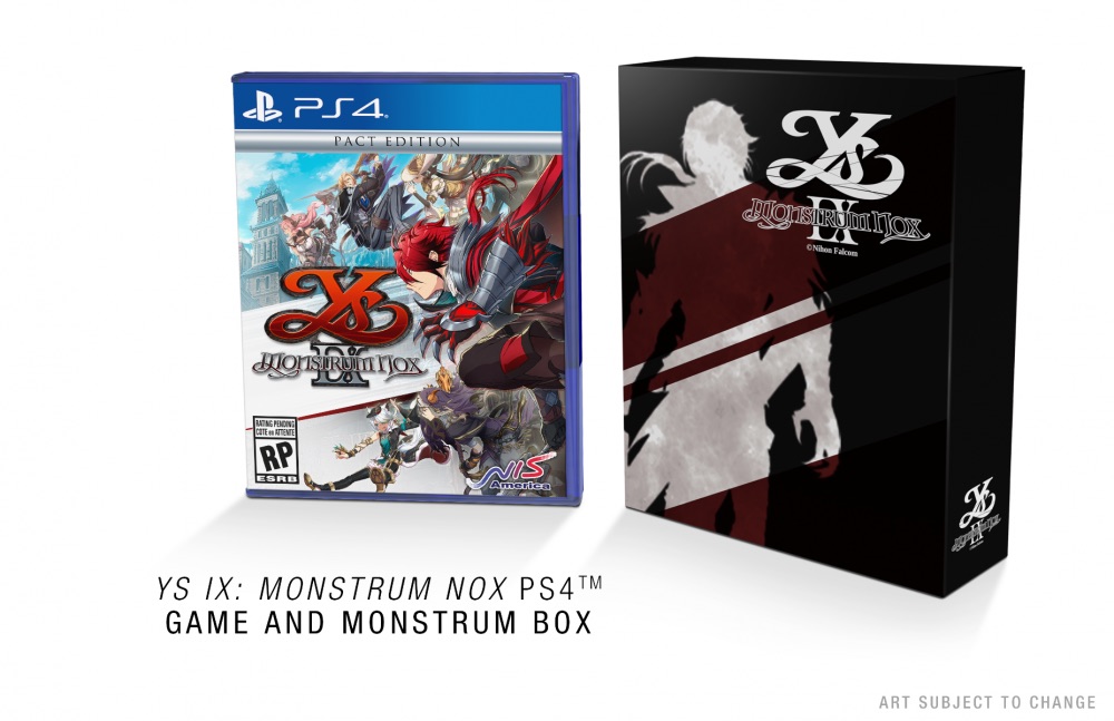 Ys IX Monstrum Nox Cover Art US Limited Edition 08
