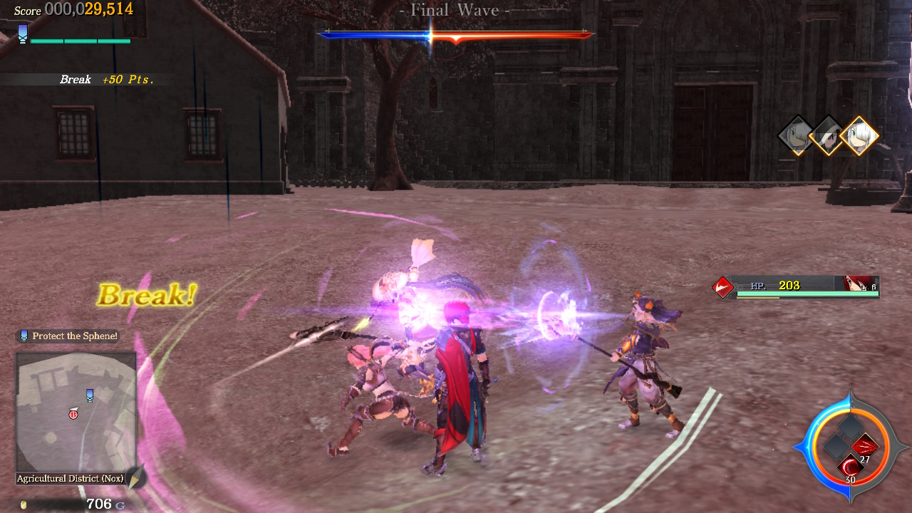 A fight screenshot from the Switch port of Ys IX.