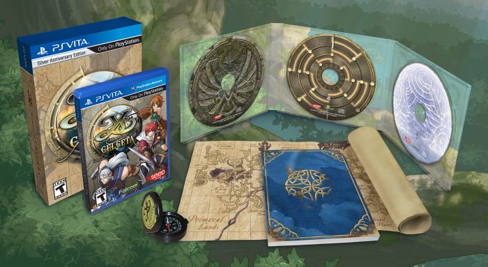 Ys Memories of Celceta Cover Art (US, PS Vita Silver Anniversary Edition)