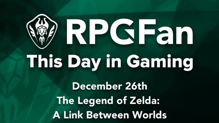 This Day in Gaming - December 26 - The Legend of Zelda: A Link Between Worlds