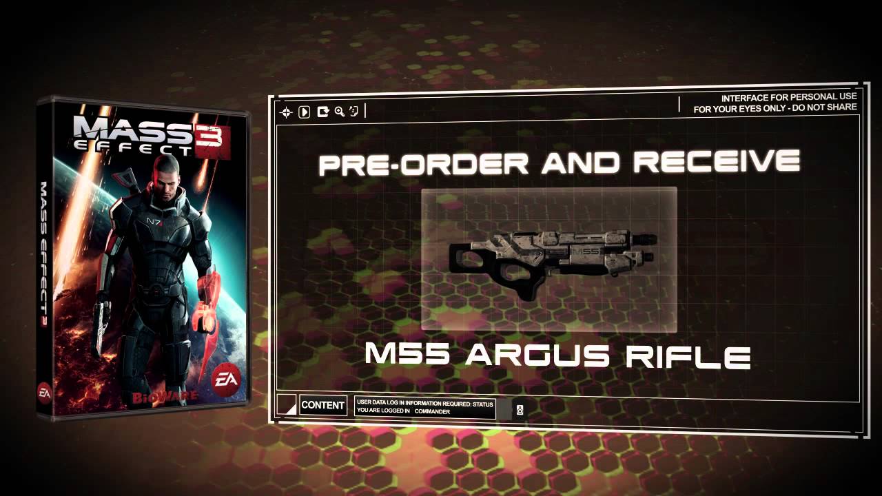 Pre-Order Bonus (M55 Argus Assault Rifle)