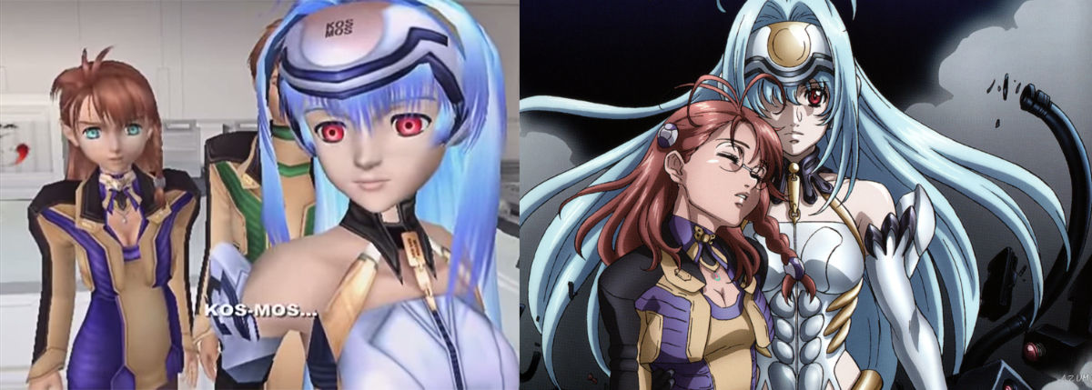 Xenosaga Episode I and Xenosaga The Animation with KOS-MOS and Shion