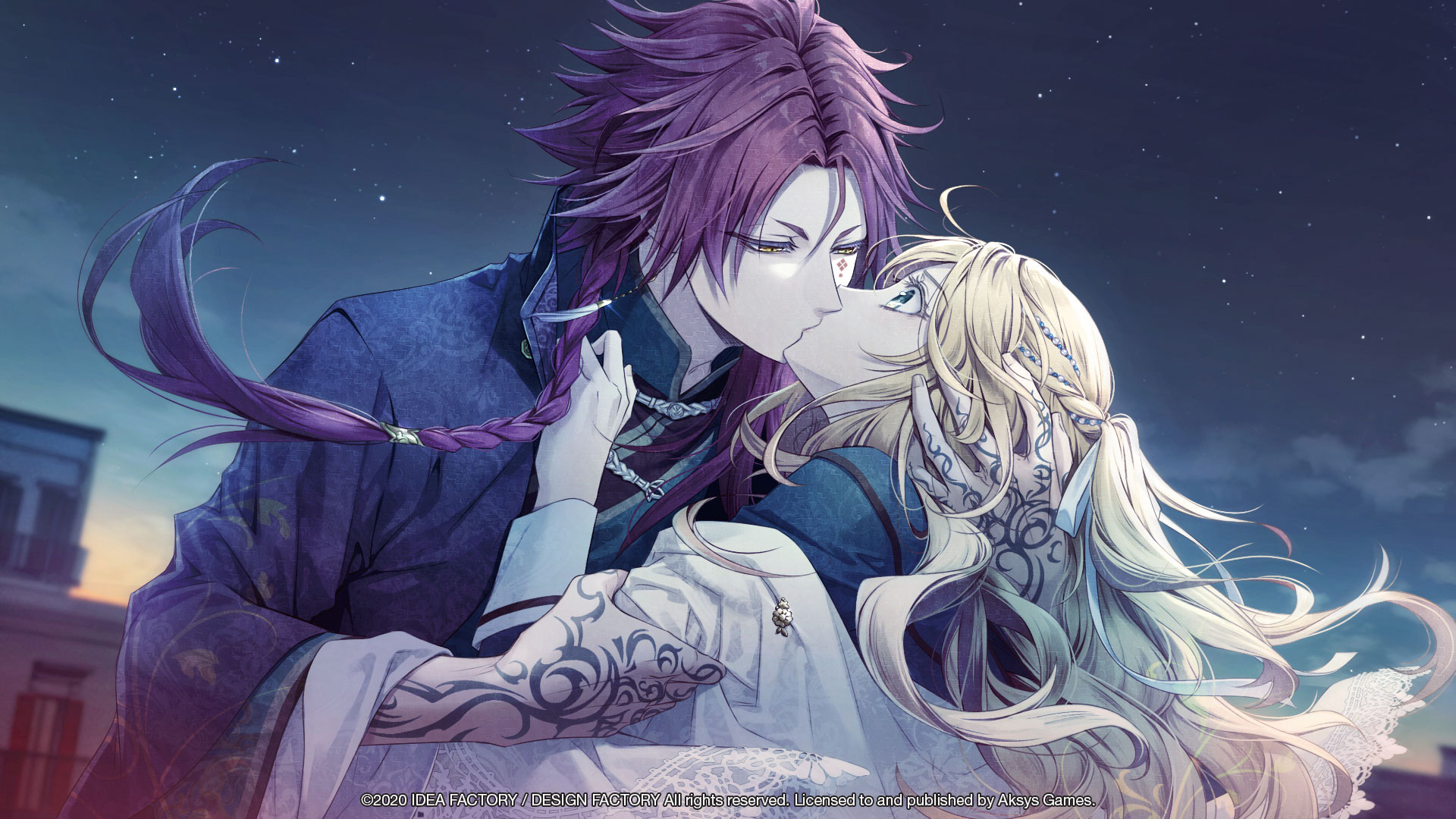 Screenshot Of Two Characters Kissing in Piofiore: Fated Memories.