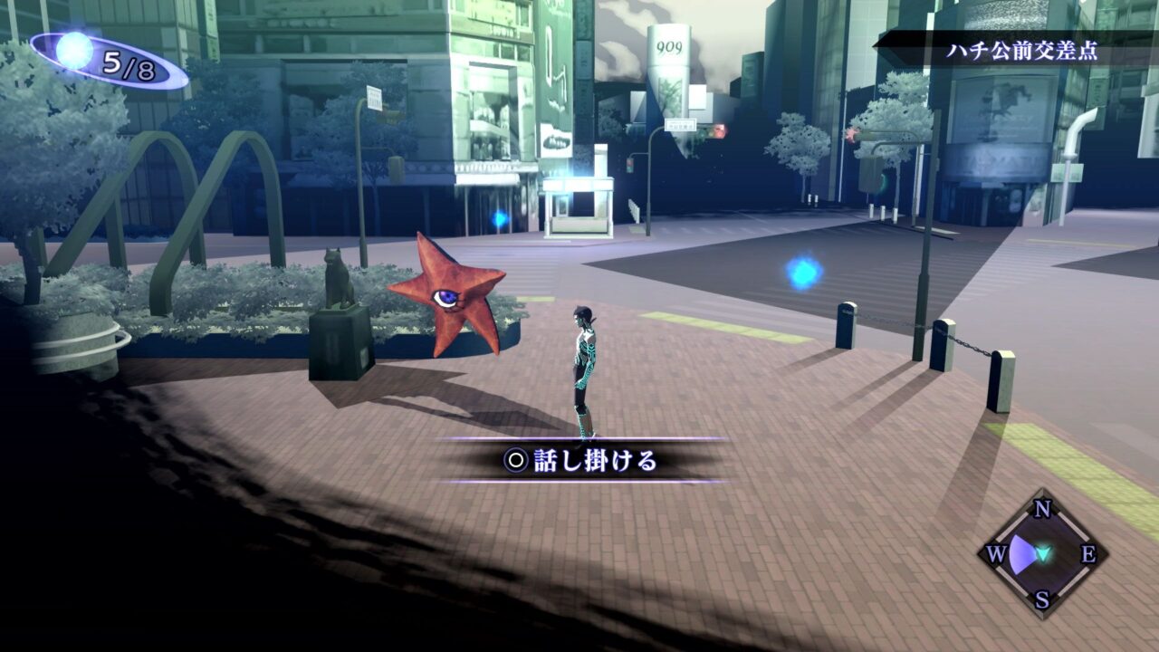 Exploring Tokyo in Shin Megami Tensei III Nocturne HD Remaster.